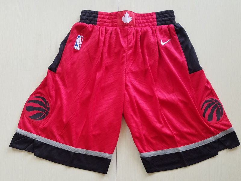 2018 Men NBA Nike Toronto Raptors Red shorts->toronto raptors->NBA Jersey
